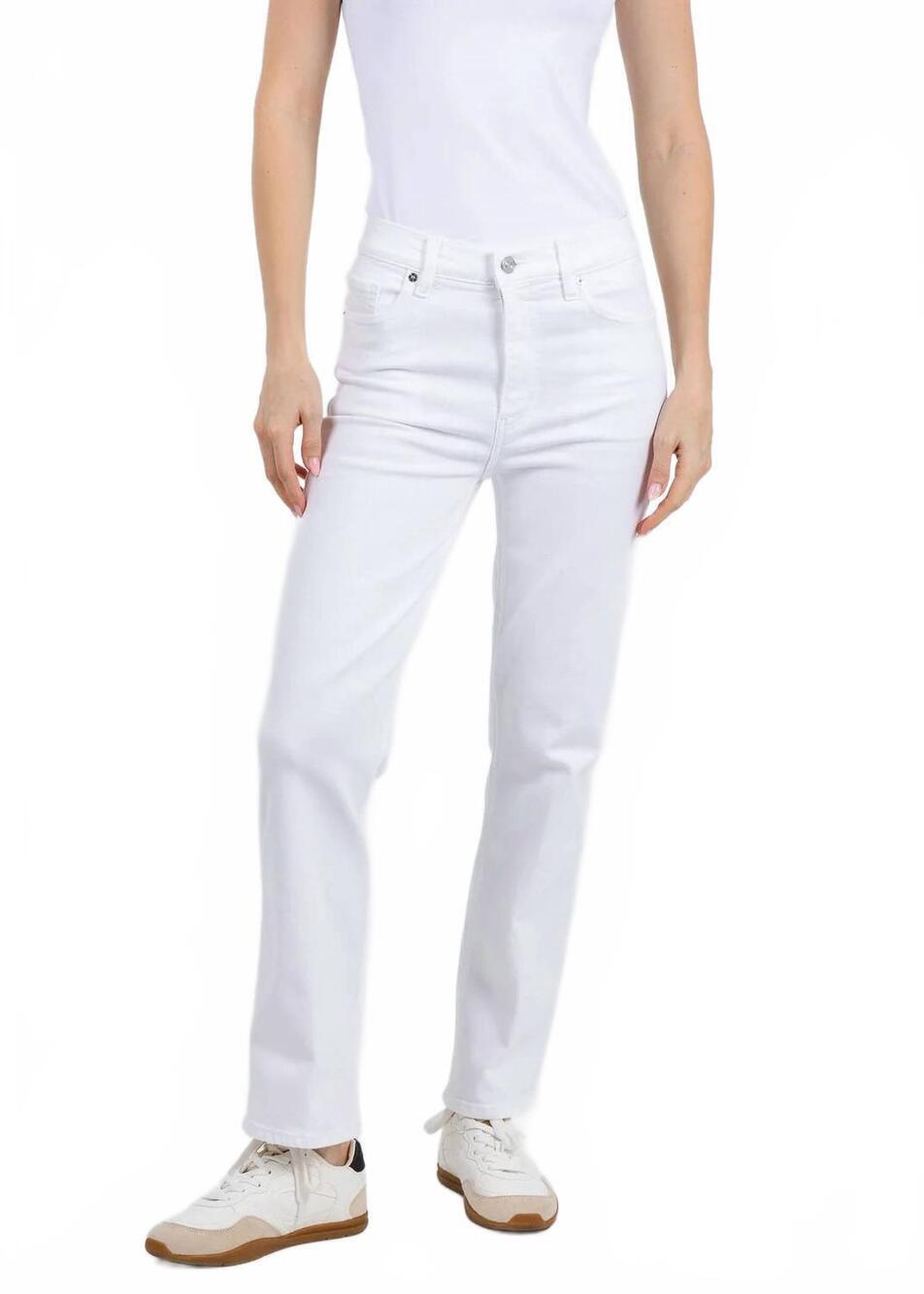 NEW FRAME le sleek straight jeans in white